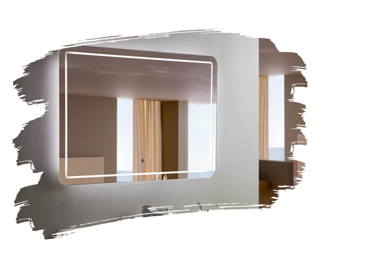 Резка зеркал в размерпескоструйная обработка